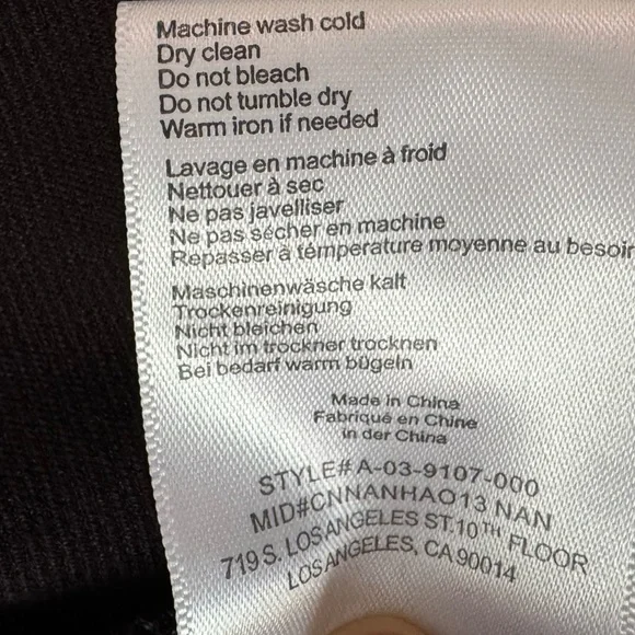 Anine Bing West Pant in Black Size 38 - Picture 7 of 7